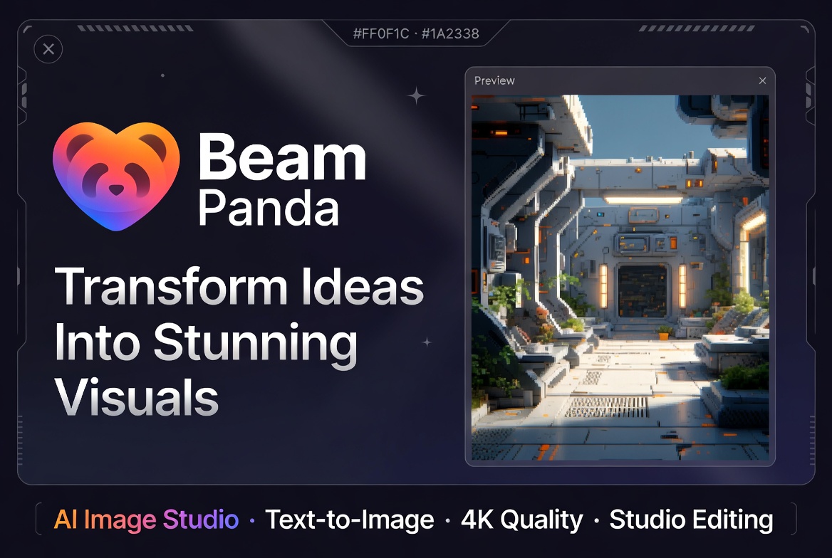 Beam Panda - AI Image Generator | Create Studio-Quality Visuals